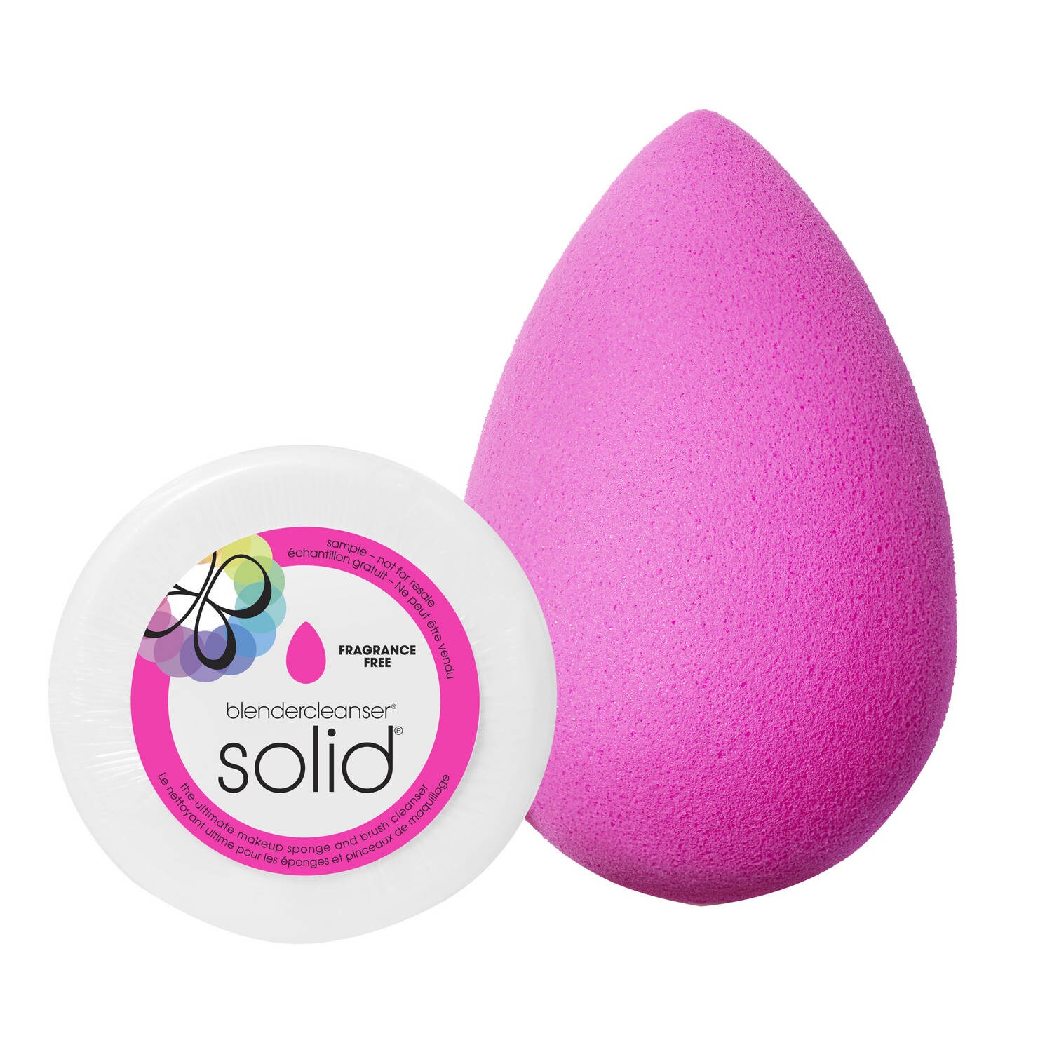 The original beautyblender & mini blendercleanser solid fragrancefree